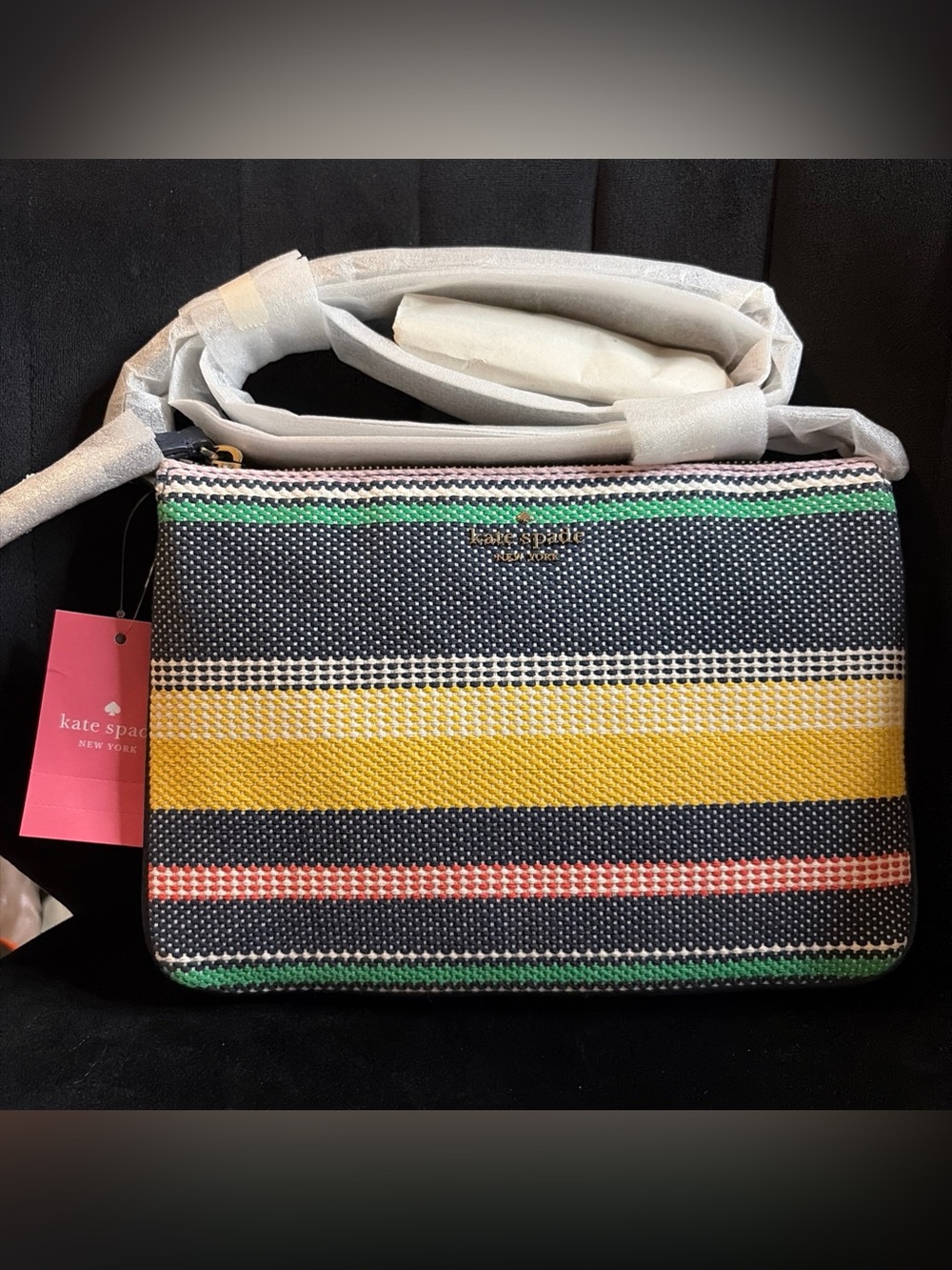 Kate Spade New York Jackson Boardwalk Stripe Crossbody-NWT